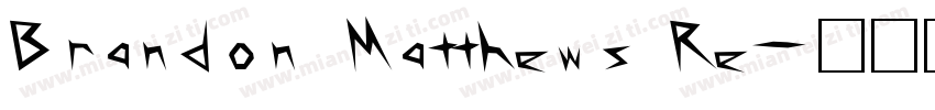 Brandon Matthews Re字体转换